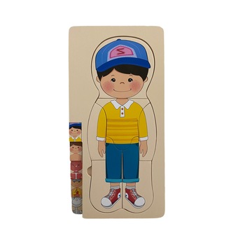 Puzzle Stratificat Educativ Din Lemn Sectiunile Corpului Uman 29 x 16,7 x 2 cm, Baiat, Unitoys Puzzle Stratificat Educativ Din Lemn Sectiunile Corpului Uman 29 x 16,7 x 2 cm, Baiat, Unitoys