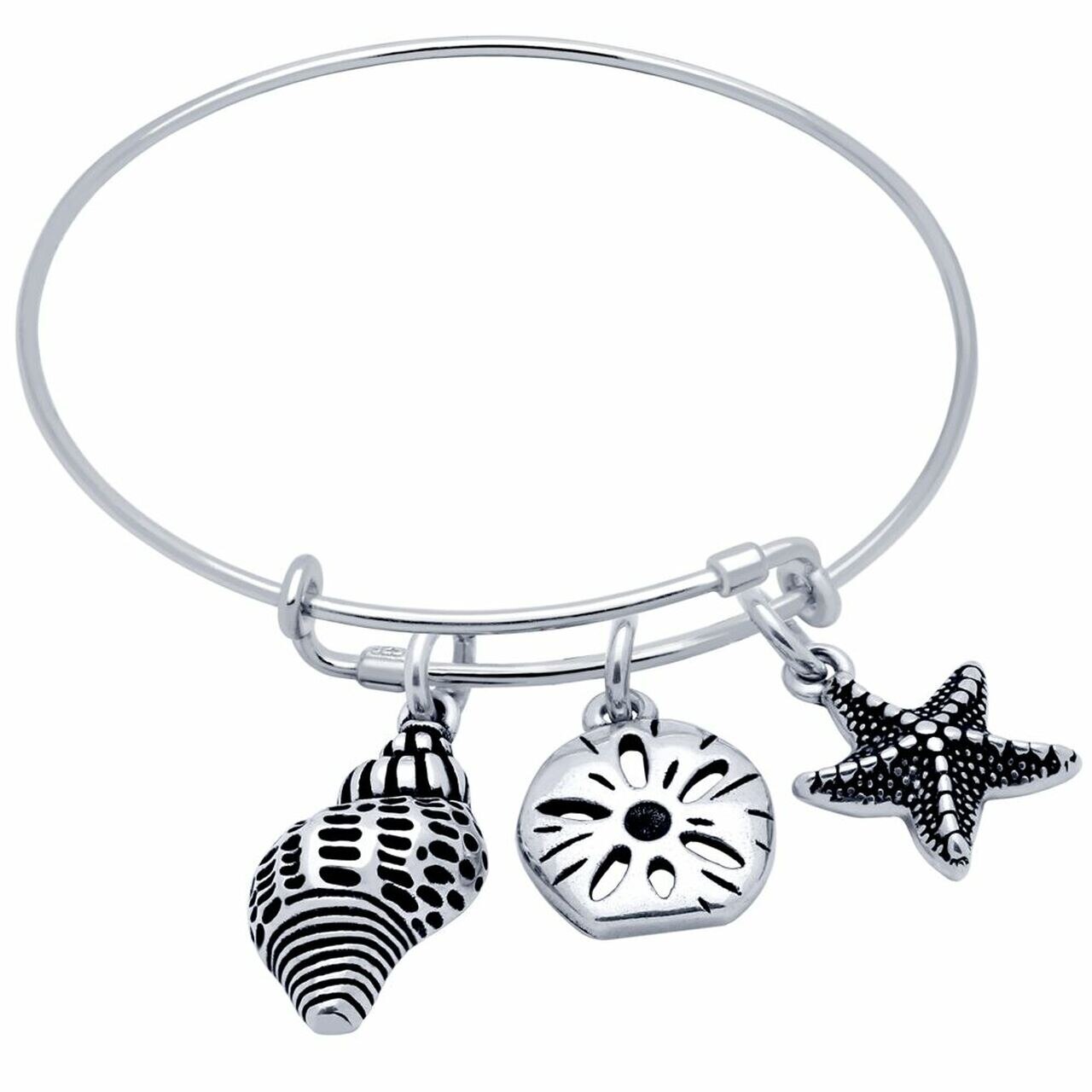 Bratara argint cu steluta de mare si scoici, BeSpecial, BSX0270