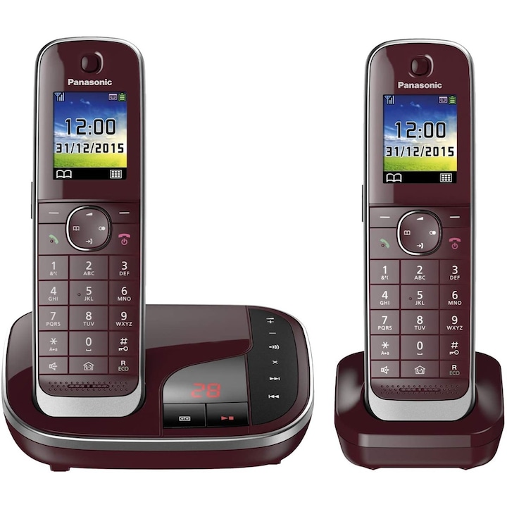 Panasonic KX-TGJ322GR 1.8", 120 csatorna vezeték nélküli barna asztali telefon