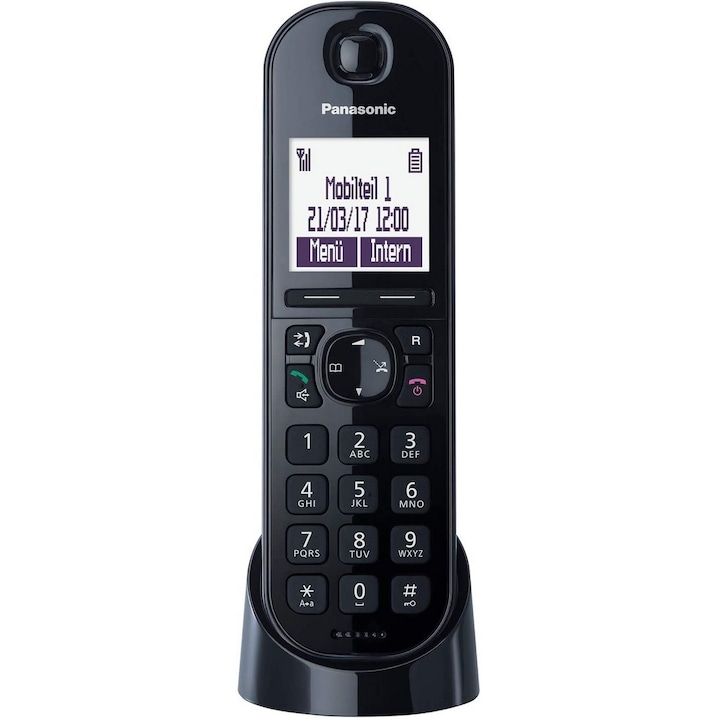 Panasonic KX-TGQ200GB 1.8, 120 csatorna fekete VoIP telefon
