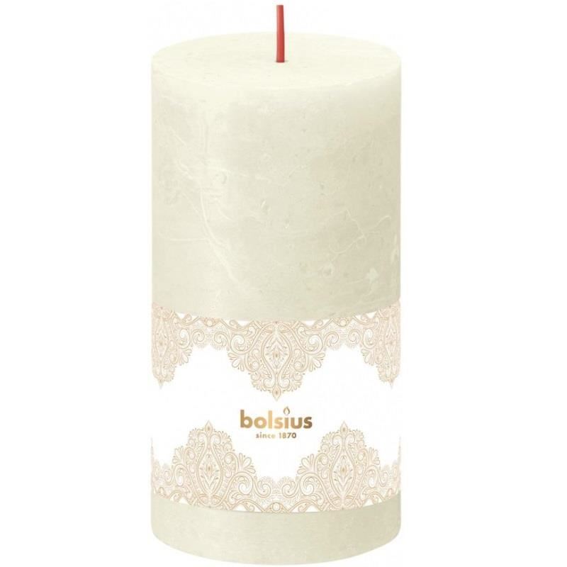 Lumanare parfumata Bolsius Merry Xmass Dantela, 54 ore, 68x130 mm