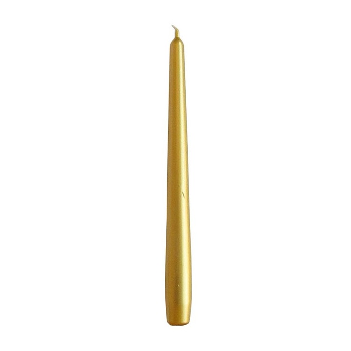 Комплект метални конусовидни свещи Bispol Gold S30-213, 10 броя