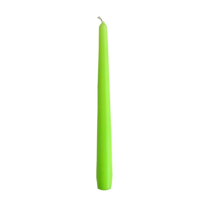 Комплект конусовидни свещи Bispol neon green S30-064 10 бр