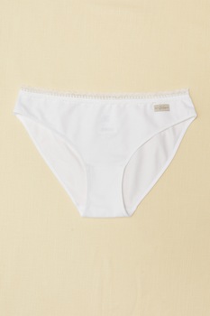 LC WAIKIKI, Chiloti cu insertie din dantela, Alb LC WAIKIKI, Chiloti cu insertie din dantela, Alb