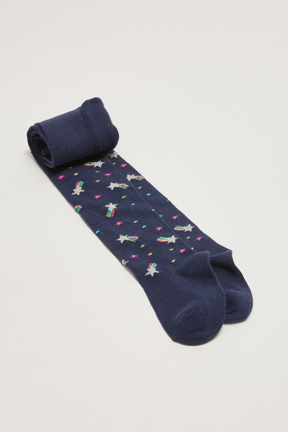 LC WAIKIKI, Dres din amestec de bumbac cu imprimeu, Bleumarin