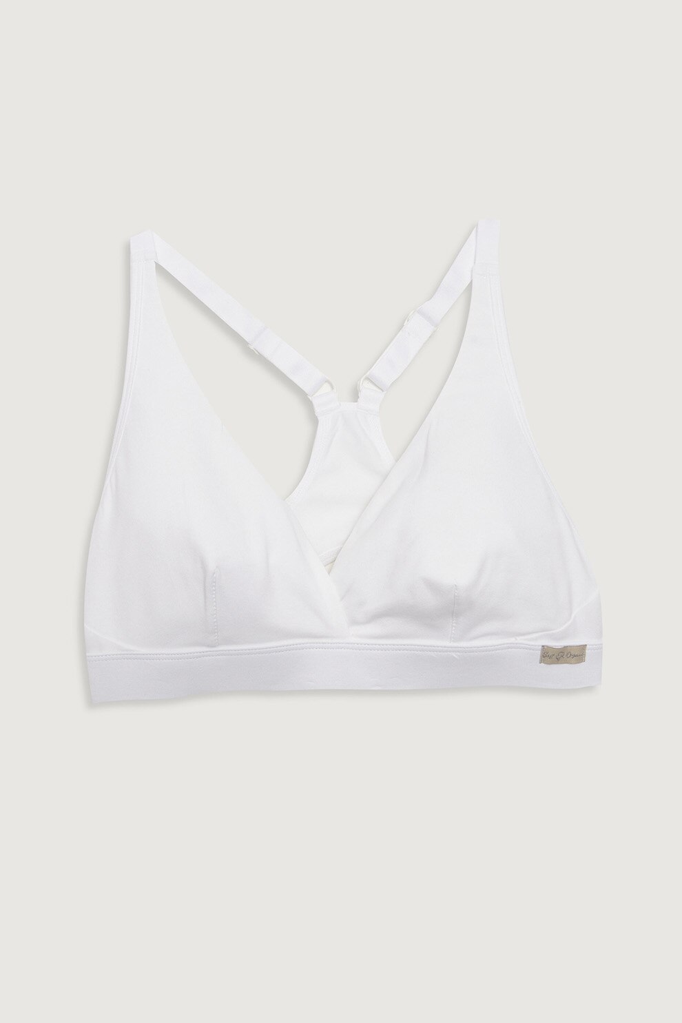 LC WAIKIKI, Sutien racerback cu cupe triunghiulare, Alb