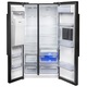 Side by side Beko GN162420P, 544 l, Clasa A+, NeoFrost™ dual cooling, H 179, Negru