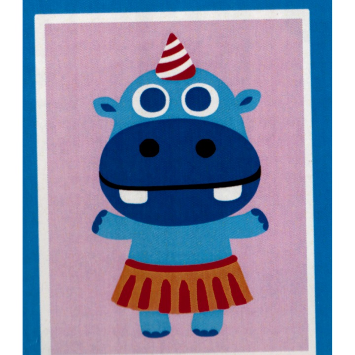 Set de broderie cu diamante, 15x20 cm, Hipopotam