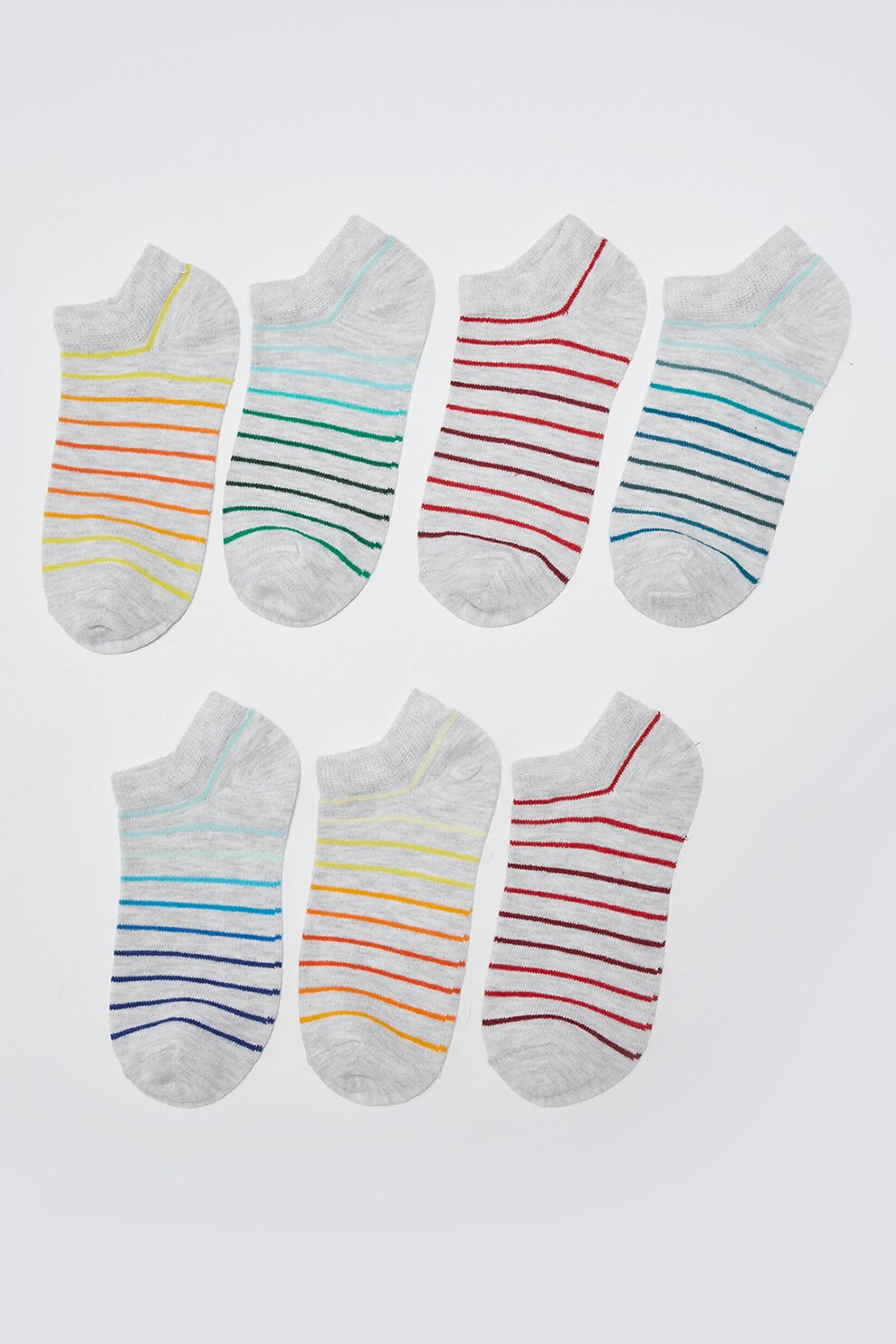 LC WAIKIKI, Set de sosete pana la glezna - 7 perechi, Multicolora