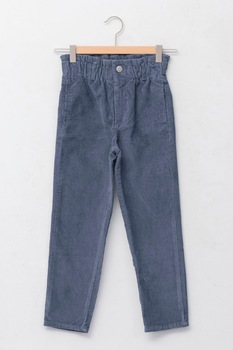 LC WAIKIKI, Pantaloni de reiat cu talie elastica, Albastru prafuit LC WAIKIKI, Pantaloni de reiat cu talie elastica, Albastru prafuit