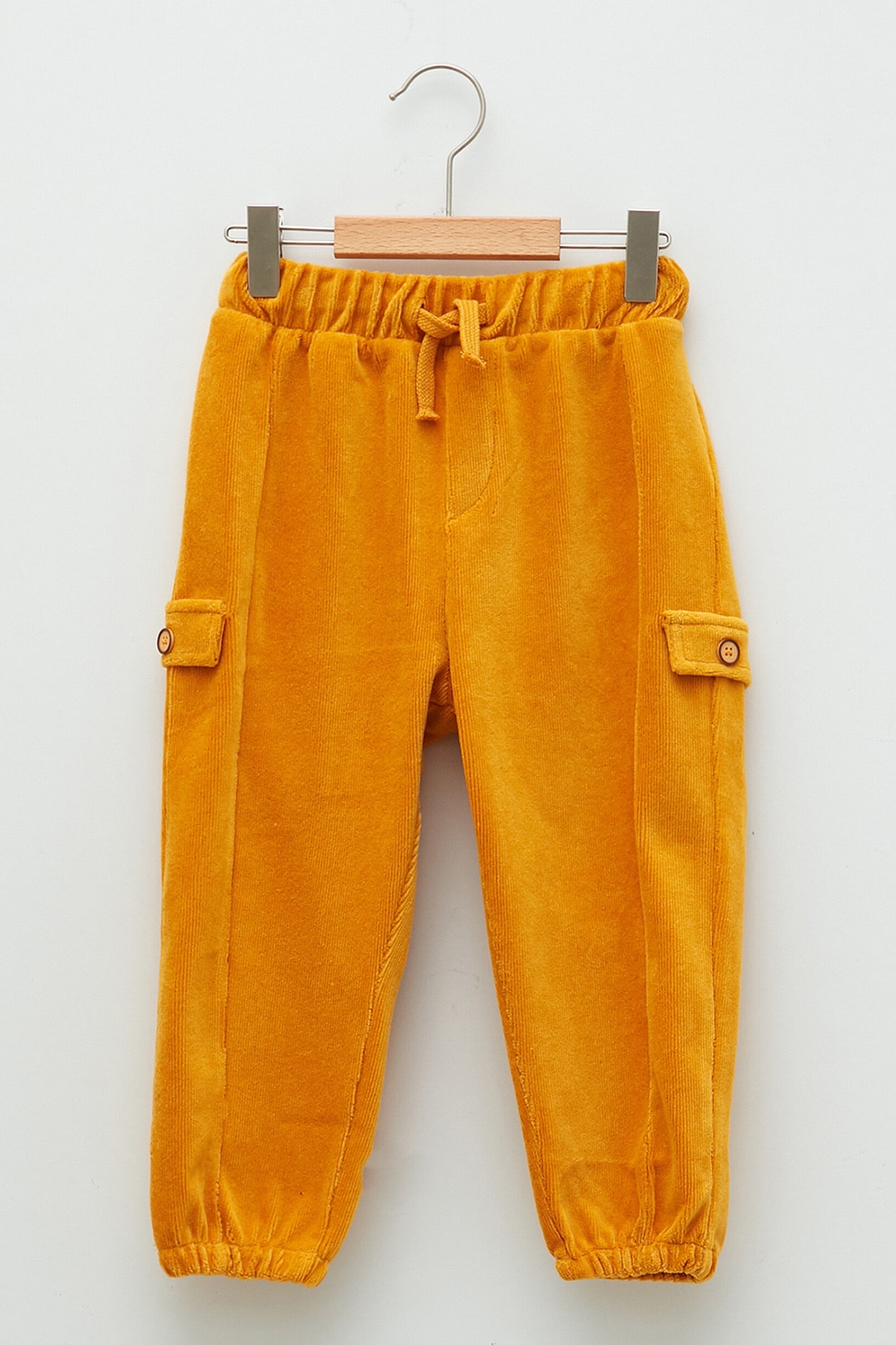 LC WAIKIKI, Pantaloni sport cu aspect de catifea si talie elastica, Oranj