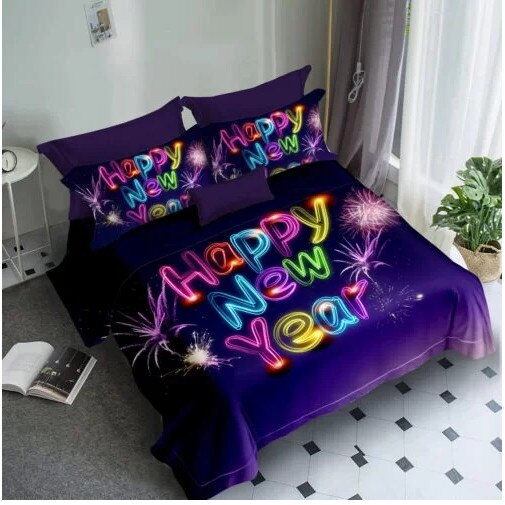 Lenjerie de pat Finet 3D,2 persoane,6 piese,220 x240 cm,HNY