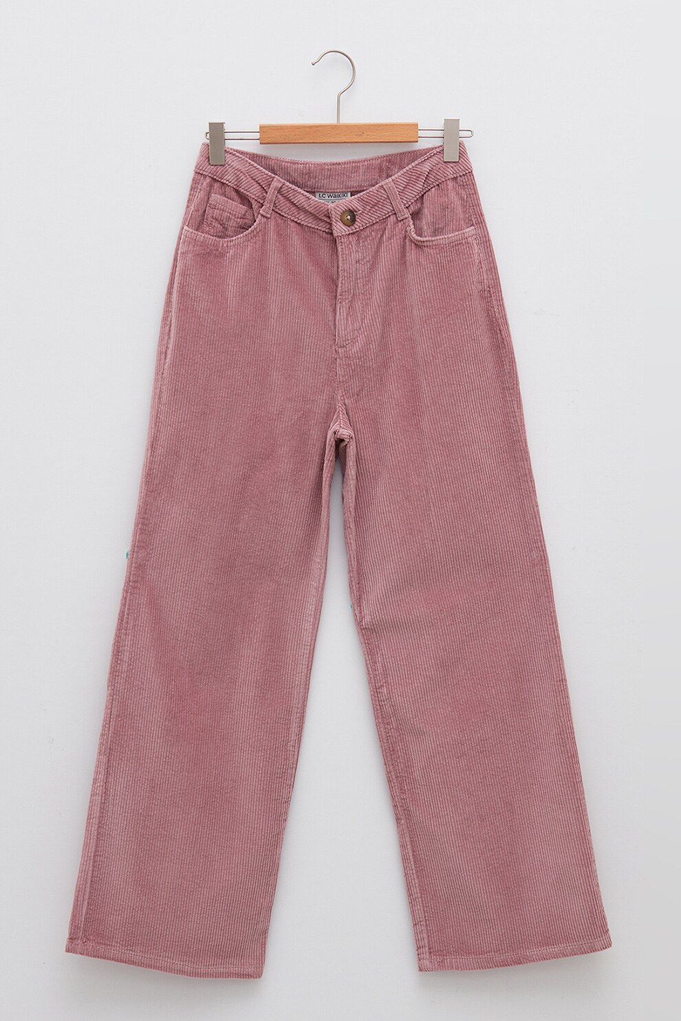 LC WAIKIKI, Pantaloni drepti din reiat, Lila prafuit