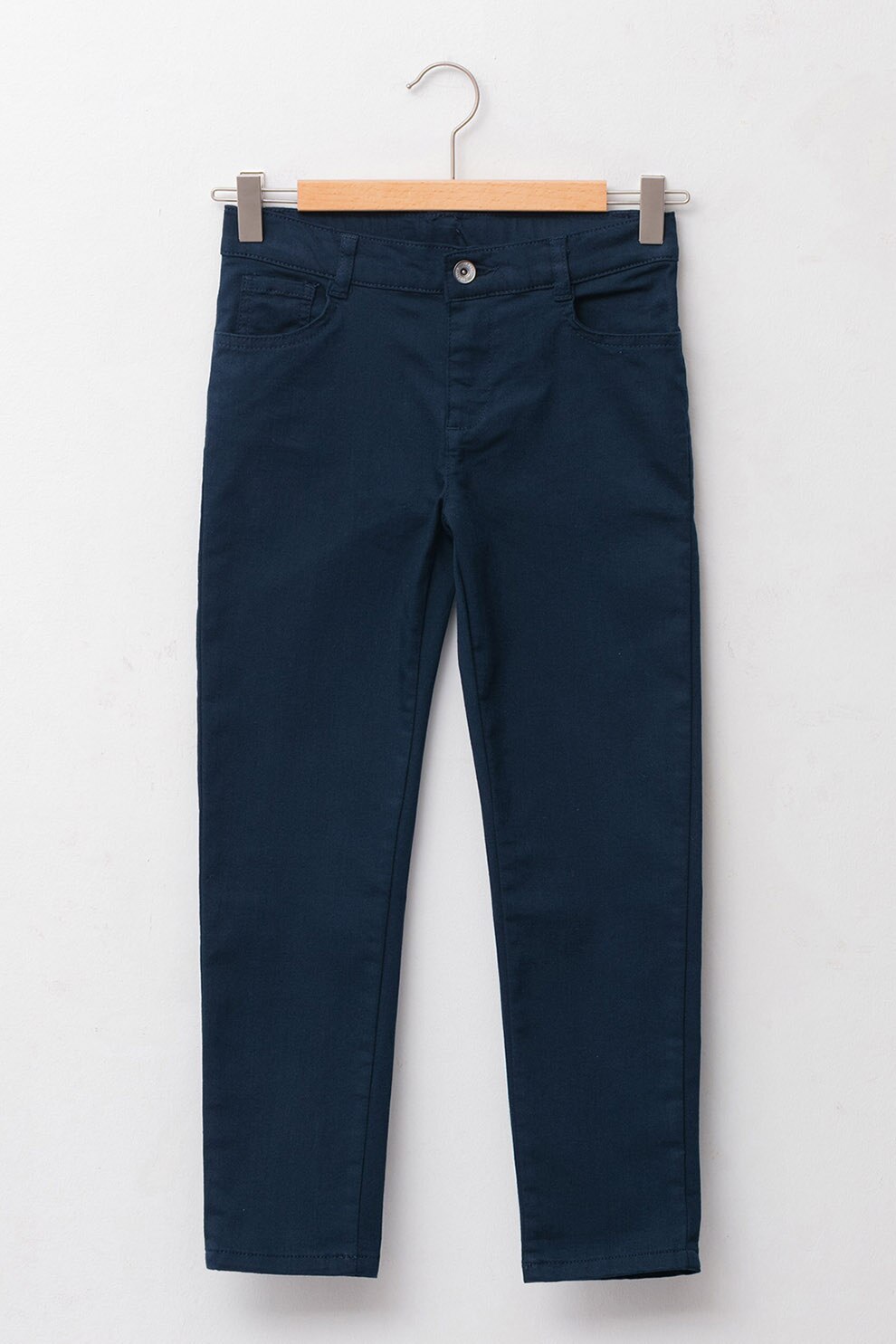 LC WAIKIKI, Pantaloni din amestec de bumbac, Bleumarin