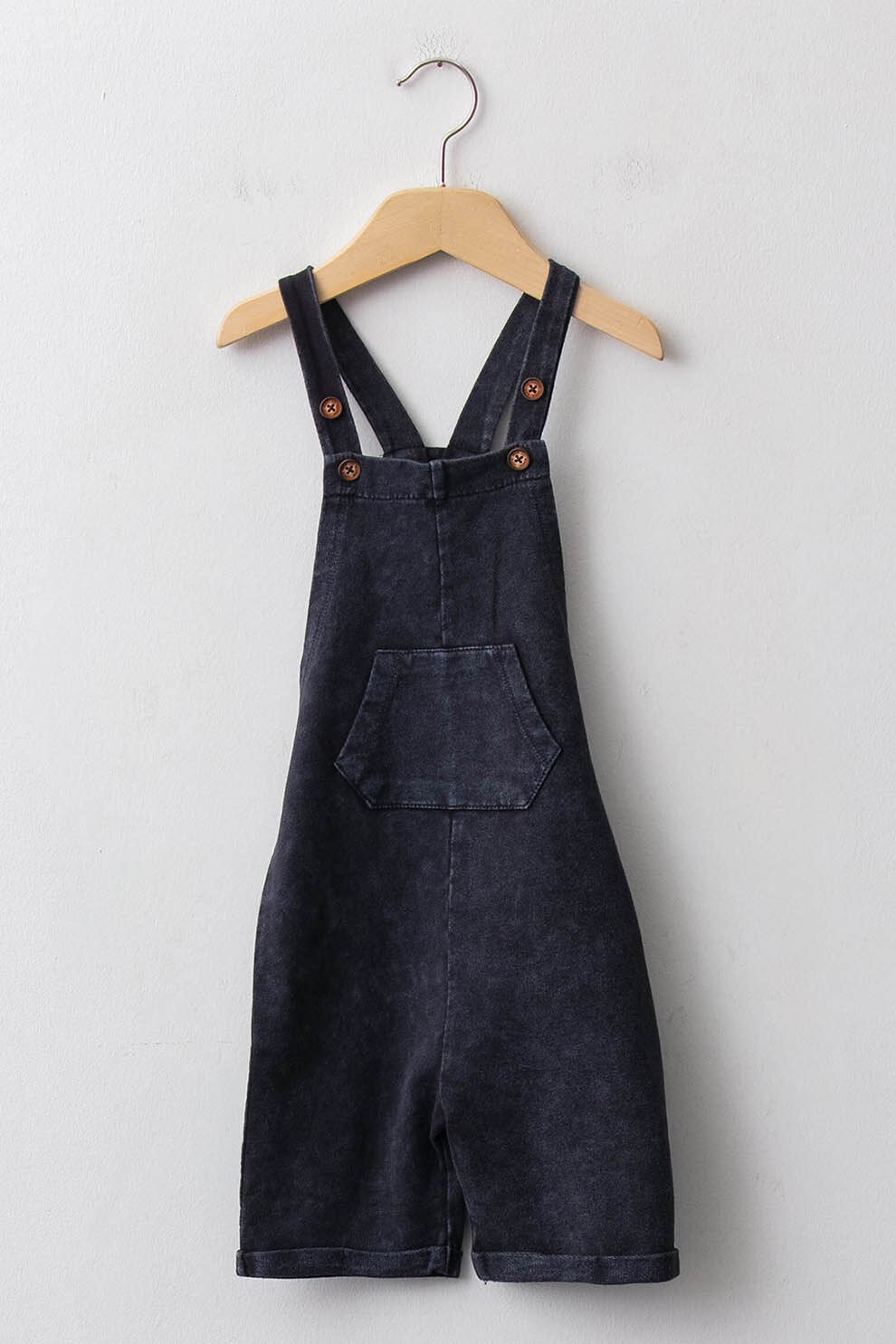 LC WAIKIKI, Salopeta de bumbac cu buzunar kangaroo, Gri antracit