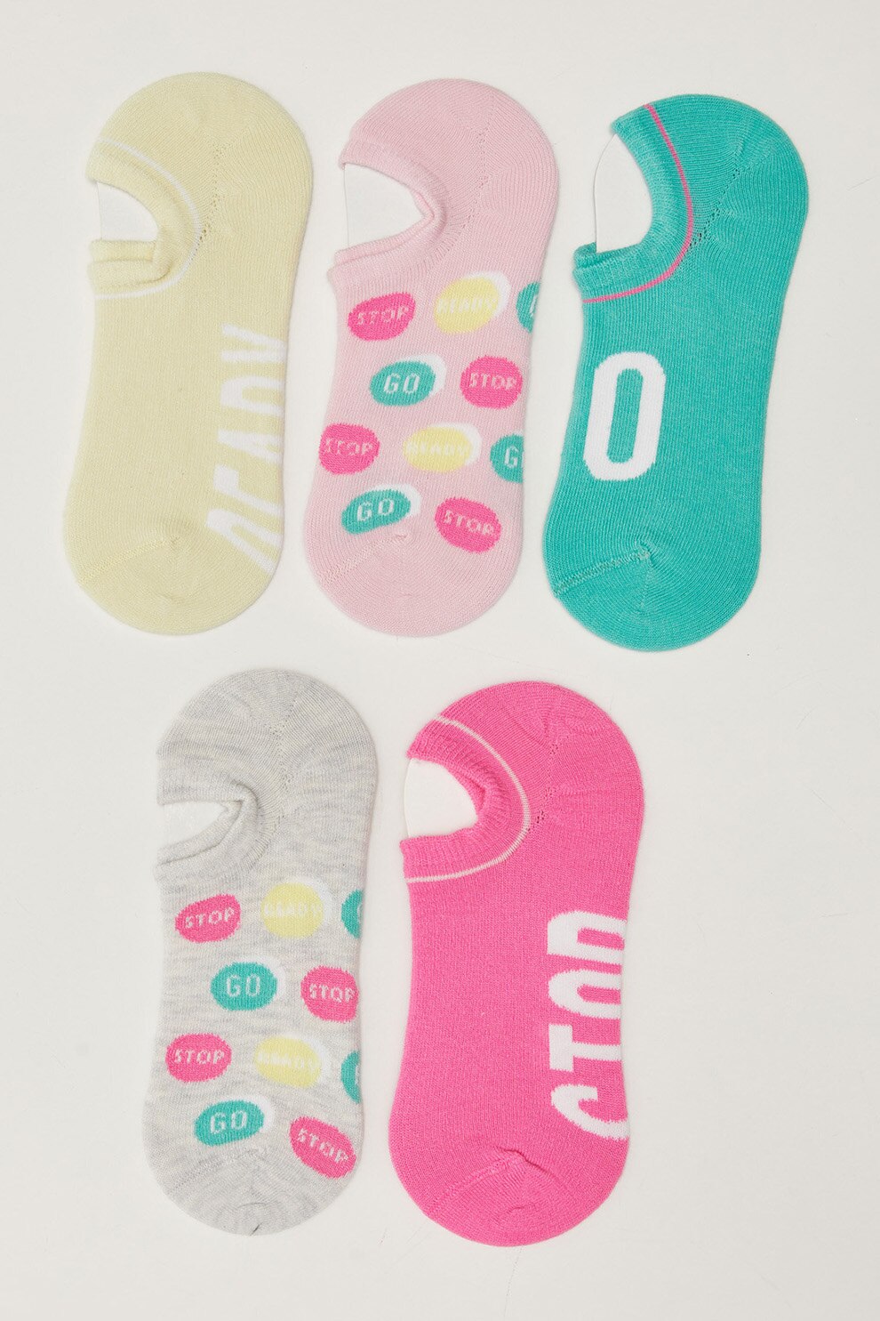 LC WAIKIKI, Set de sosete foarte scurte - 5 perechi, Multicolora