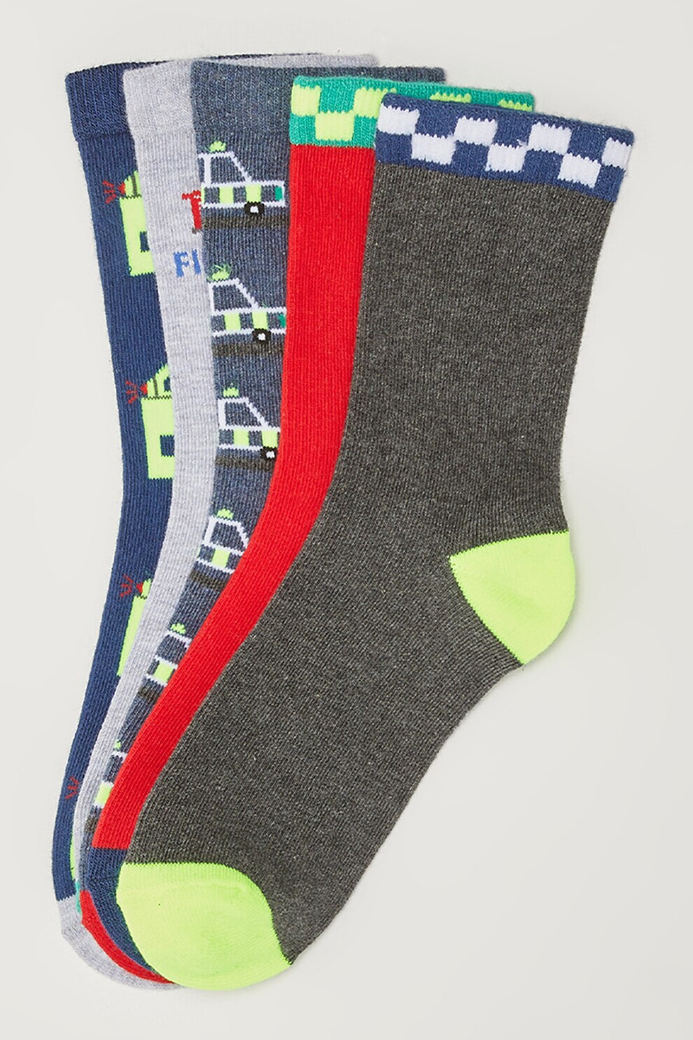 LC WAIKIKI, Set de sosete lungi - 5 perechi, Multicolora, 38-40 EU