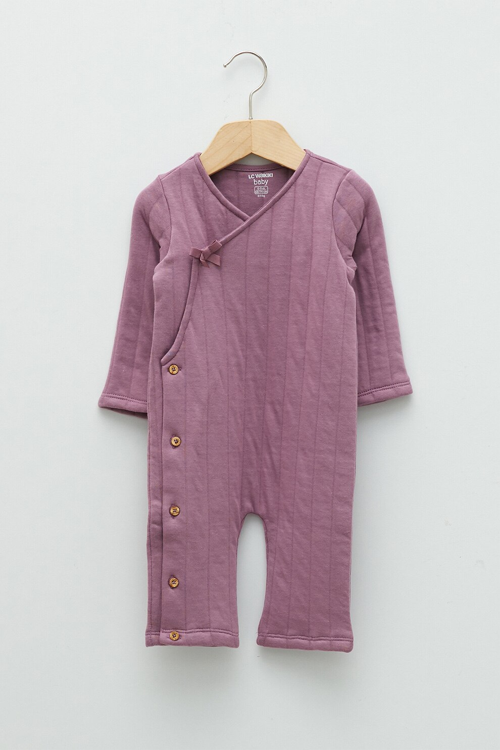LC WAIKIKI, Salopeta cu maneci lungi si model matlasat, Violet