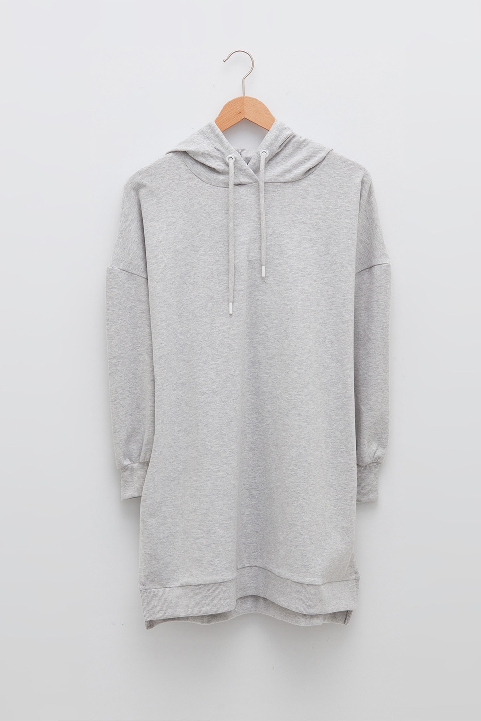 LC WAIKIKI, Hanorac lung cu slituri laterale, Gri melange