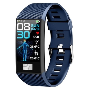 Smartband Pacific, Termometru, Pedometru, Monitorizare ritm cardiac, Cronometru, Notificari, Albastru Smartband Pacific, Termometru, Pedometru, Monitorizare ritm cardiac, Cronometru, Notificari, Albastru