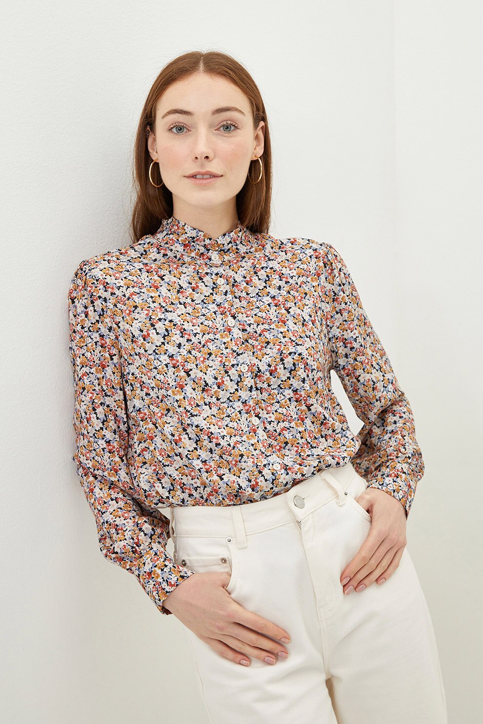 LC WAIKIKI, Camasa cu imprimeu floral, Multicolora