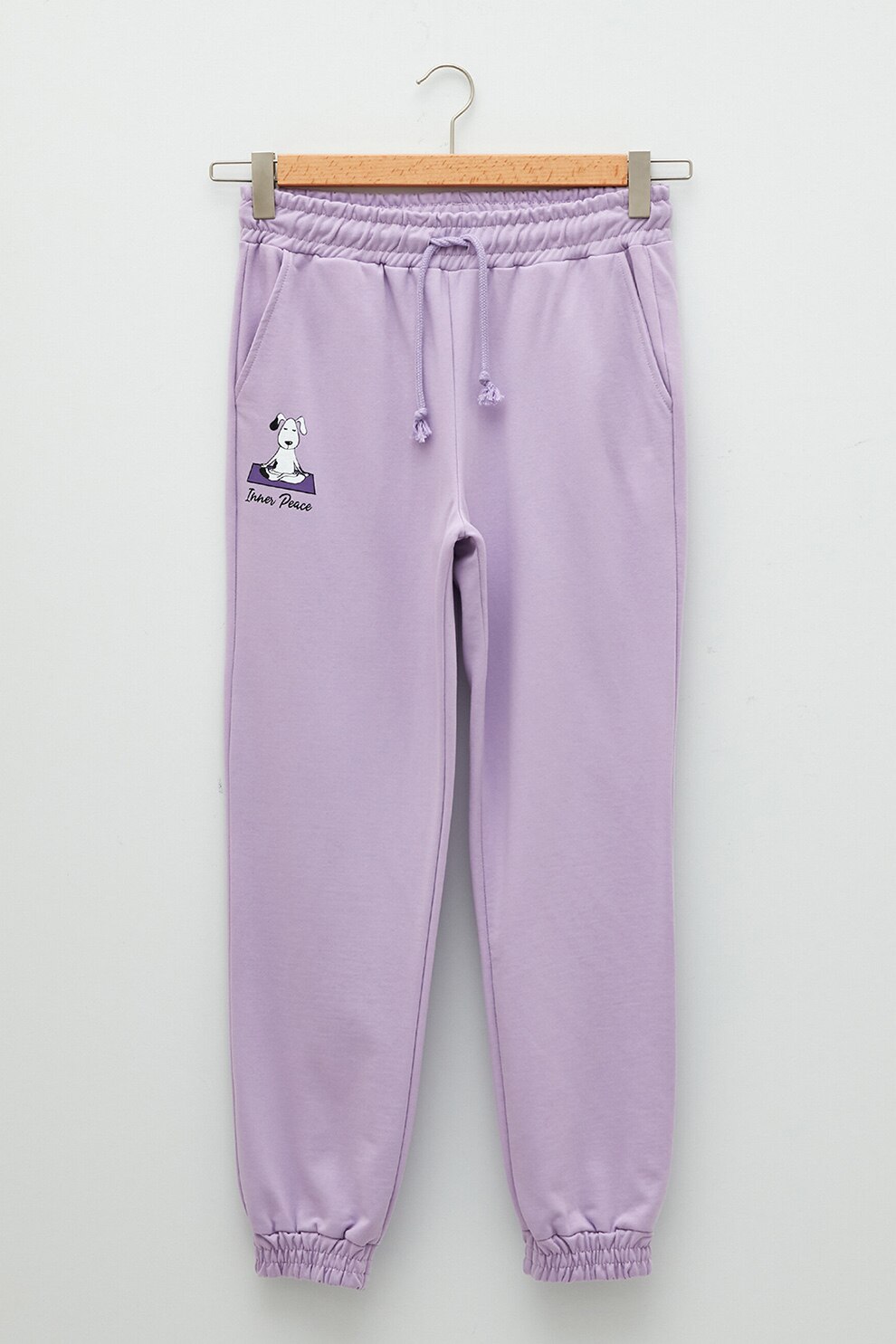 LC WAIKIKI, Pantaloni sport cu croiala conica si buzunare oblice, Lila