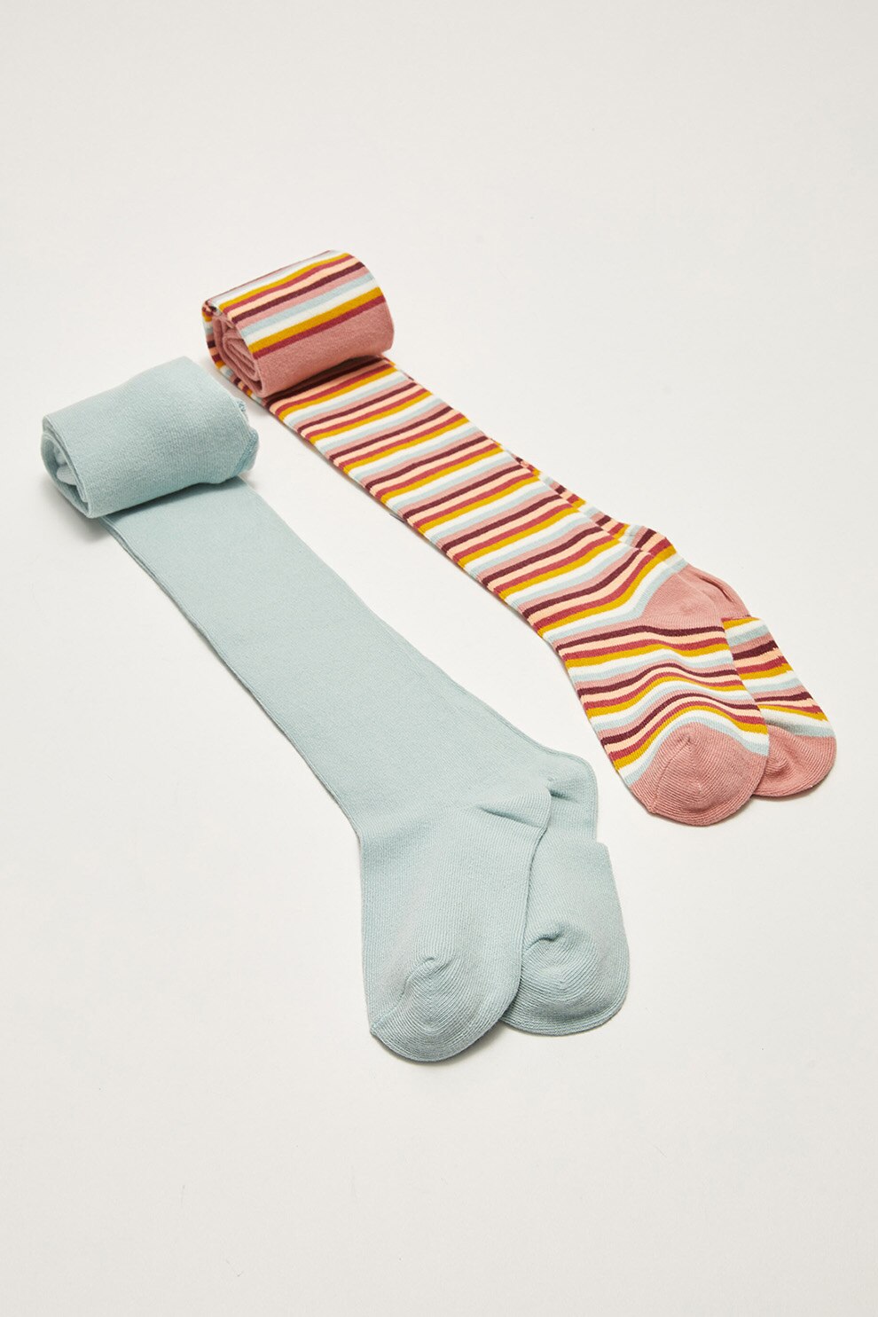 LC WAIKIKI, Set de dresuri - 2 perechi, Roz/albastru pal/oranj, 152 CM