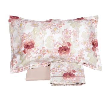 Set lenjerie de pat Allure, Fazzini Home, cearsaf pentru pilota 260X240, 2 fete de perna 50X75 si cearsaf pentru saltea 270X290 , 300 TC, culoarea roz Set lenjerie de pat Allure, Fazzini Home, cearsaf pentru pilota 260X240, 2 fete de perna 50X75 si cearsaf pentru saltea 270X290 , 300 TC, culoarea roz