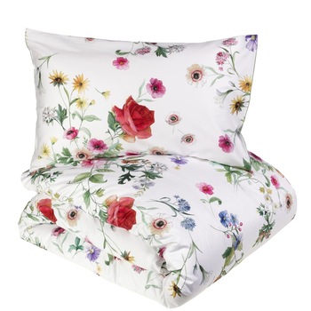 Set lenjerie de pat Aurora, Fazzini Home, cearsaf pentru pilota 240X220, 2 fete de perna 50X75 si cearsaf pentru saltea 270X290 , 300 TC, culoarea Magnolia Set lenjerie de pat Aurora, Fazzini Home, cearsaf pentru pilota 240X220, 2 fete de perna 50X75 si cearsaf pentru saltea 270X290 , 300 TC, culoarea Magnolia