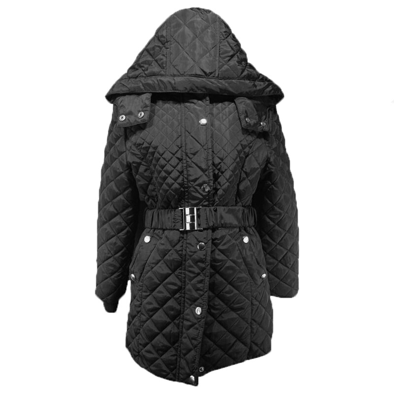 Geaca imblanita pentru fete Happy House GPB-24-128, Negru 128 CM