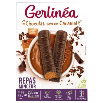 Batoane energizante Gerlinea, Ciocolata si caramel, 12 bucati x 31 g Batoane energizante Gerlinea, Ciocolata si caramel, 12 bucati x 31 g