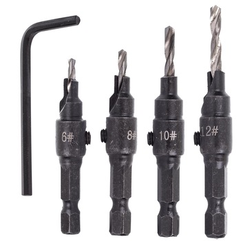Set 4 burghiu pentru gauri preliminarii, 6-12mm, Technic F1286 Set 4 burghiu pentru gauri preliminarii, 6-12mm, Technic F1286