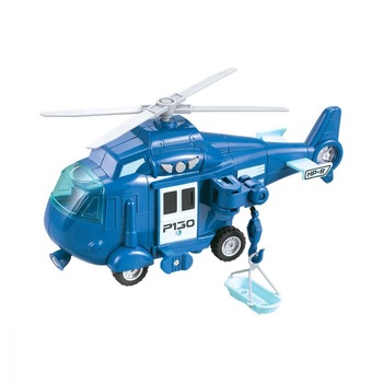 Elicopter albastru cu lumini si sunete, pentru copii, ATS + 3 ani Elicopter albastru cu lumini si sunete, pentru copii, ATS + 3 ani