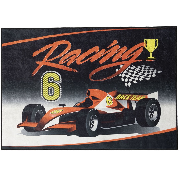 Kring Red Race Team szőnyeg, 100% poliészter, 100x140cm, 1250 gsm