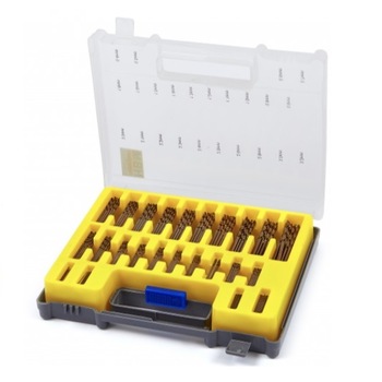 Trusa burghie pentru metal, 0,4 - 3,2 mm, 150 piese, HSS TiN Trusa burghie pentru metal, 0,4 - 3,2 mm, 150 piese, HSS TiN