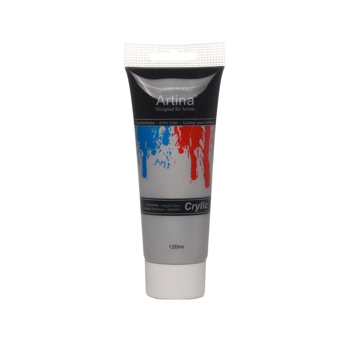 Vopsea acrilica Artina, Crylic, 120ml, Silver