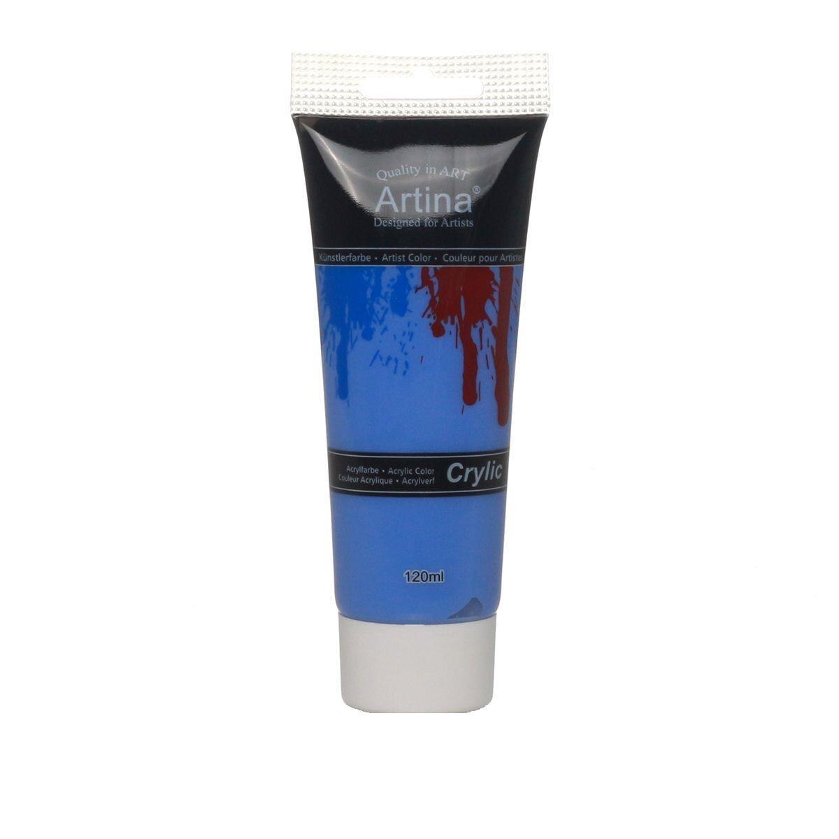 Vopsea acrilica Artina, Crylic, 120ml, Albastru cobalt