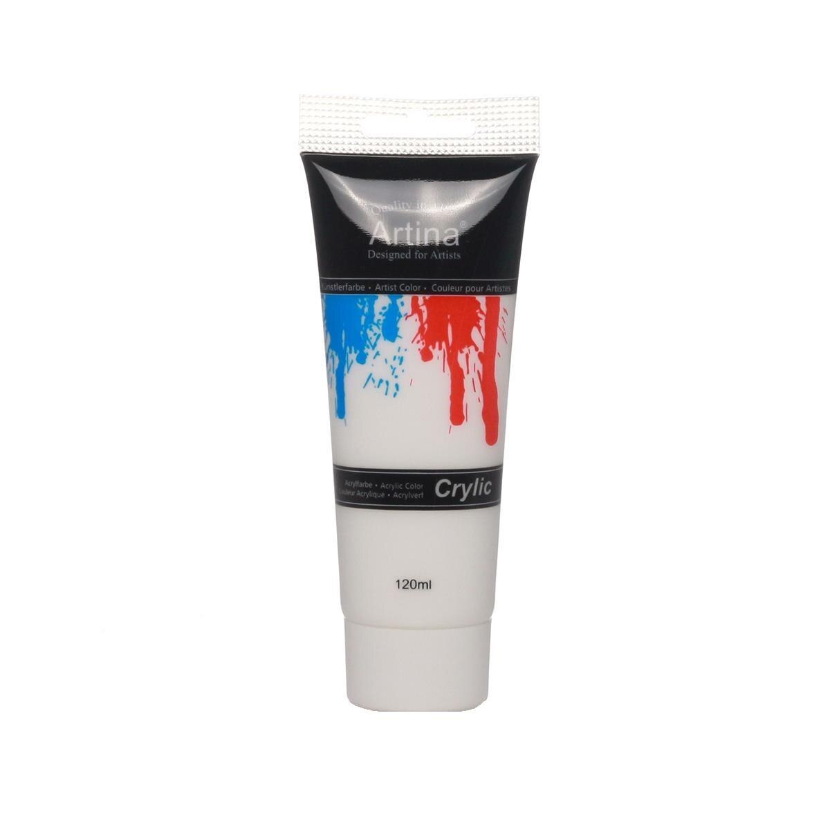 Vopsea acrilica Artina, Crylic, 120ml, Alb de titan