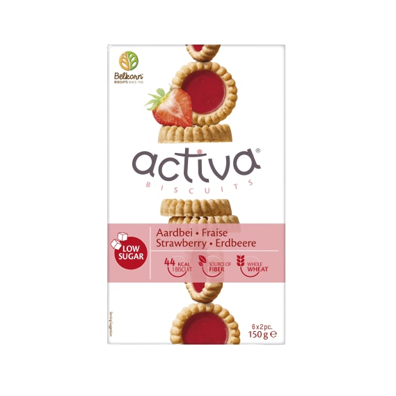 Biscuiti fara zahar cu capsuni 150 g Belkorn