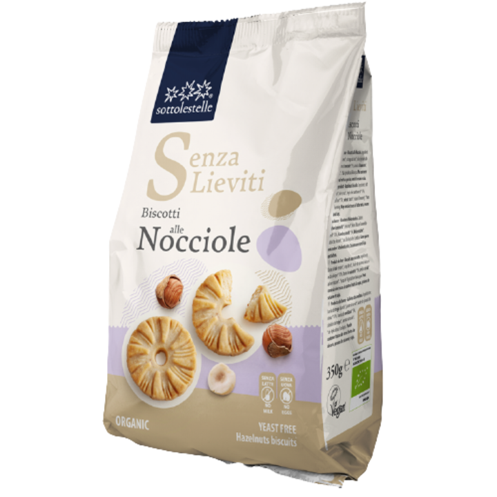 Biscuiti vegan cu alune de padure ECO 350 g Sottolestelle