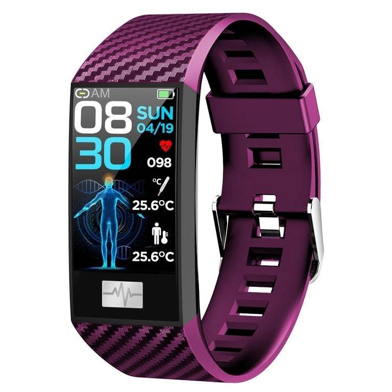 Smartband Pacific, Termometru, Pedometru, Monitorizarea somnului, Cronometru, Notificari, Alarma, Violet