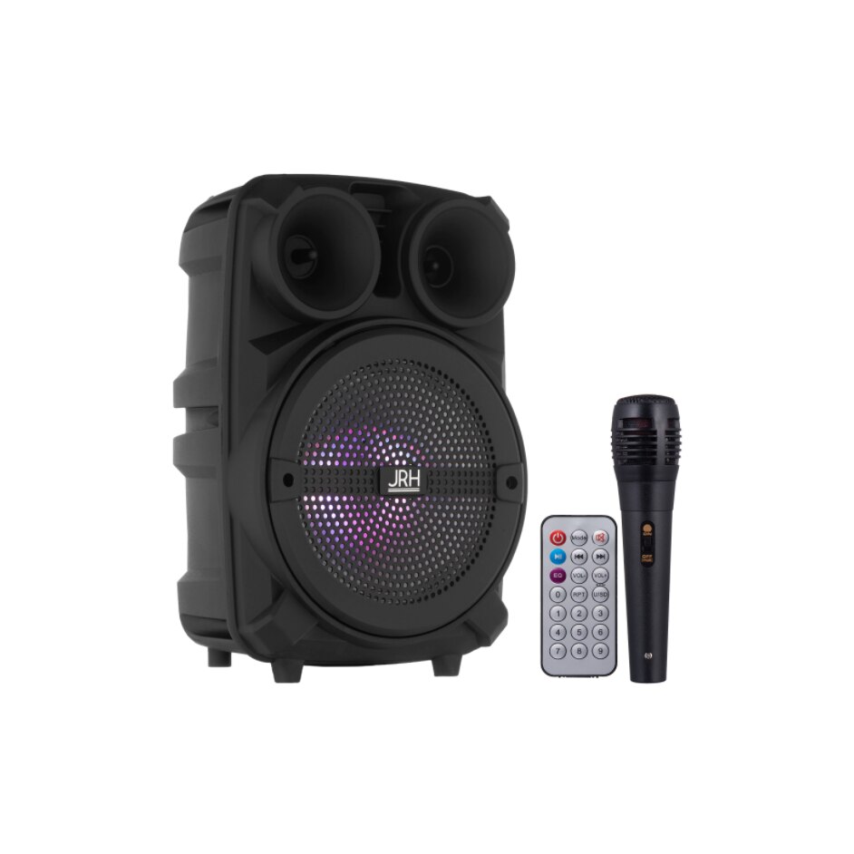 Boxa Bluetooth activa cu telecomanda, portabila, 30 W, tip troller bass puternic , microfon , Bluetooth, AUX, Radio Fm, USB JRH®