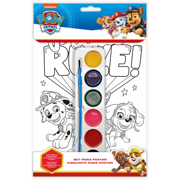 Set de pictat, Paw Patrol Multicolor