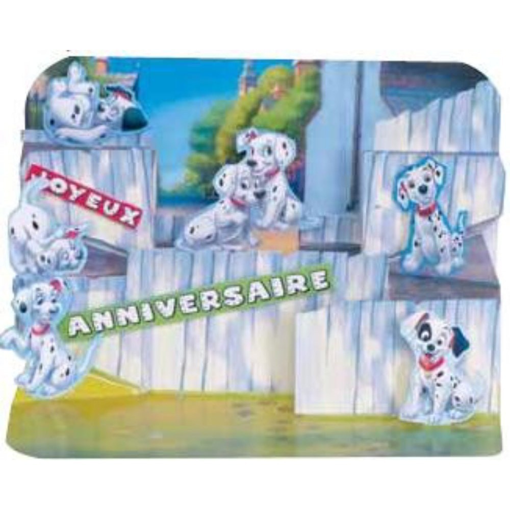 Felicitare 101 Dalmatieni-3D Disney