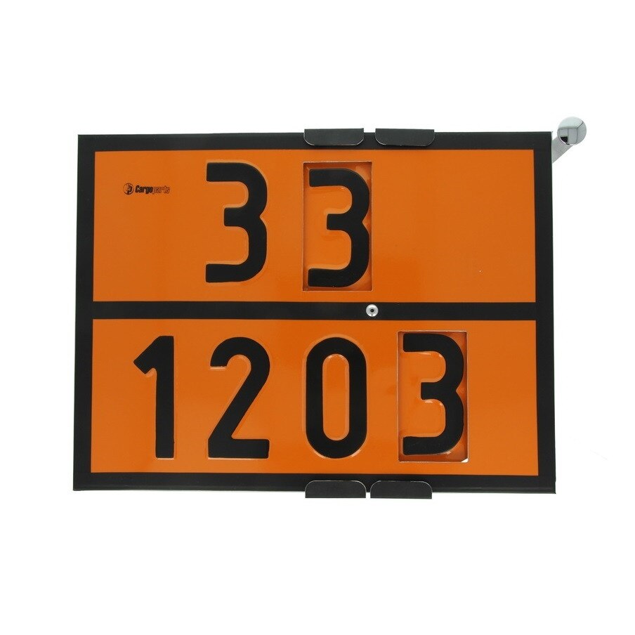 Tablita placa avertizare marcaj ADR 30/1203, Cargoparts 30x40 cm