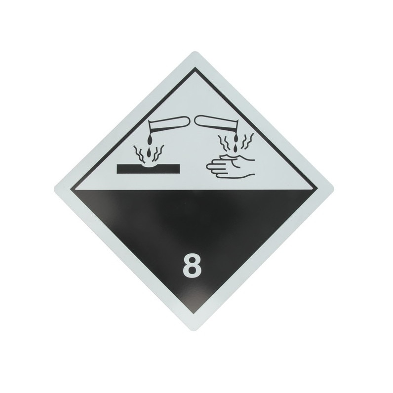 Tablita placa avertizare marcaj ADR 8, Cargoparts