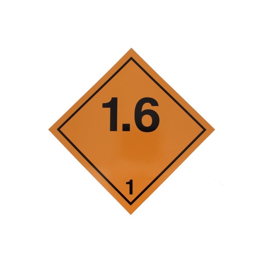 Autocolant eticheta avertizare/informare ADR 1.6, Cargoparts