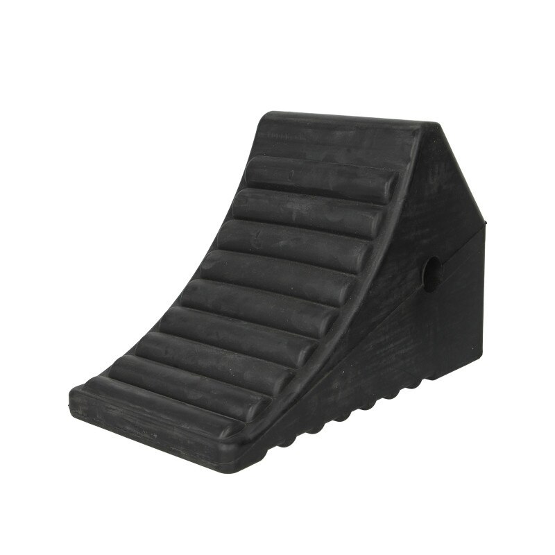 Blocator opritoare piedica roata, cauciuc, Cargoparts 300x190x150 mm