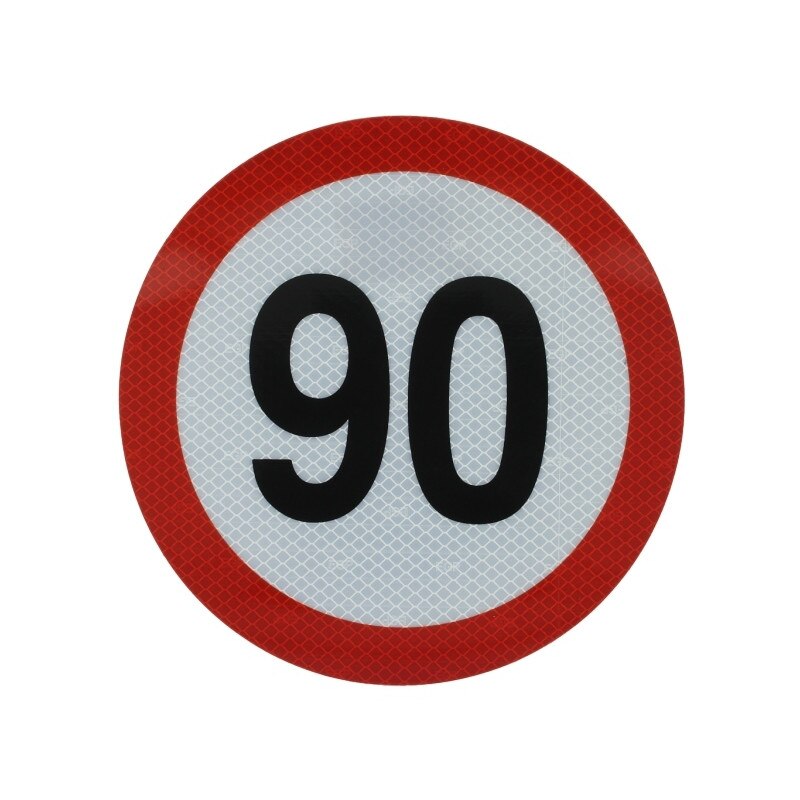 Autocolant reflectorizant 90km/h Ø 20 cm, Cargoparts
