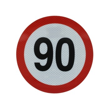 Autocolant reflectorizant 90km/h Ø 20 cm, Cargoparts Autocolant reflectorizant 90km/h Ø 20 cm, Cargoparts